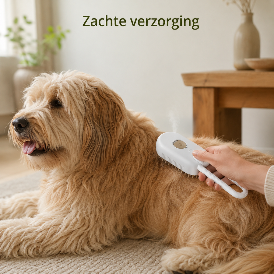 Steamly™ Stoomborstel || Zachte Vachtverzorging Voor Hond En Kat
