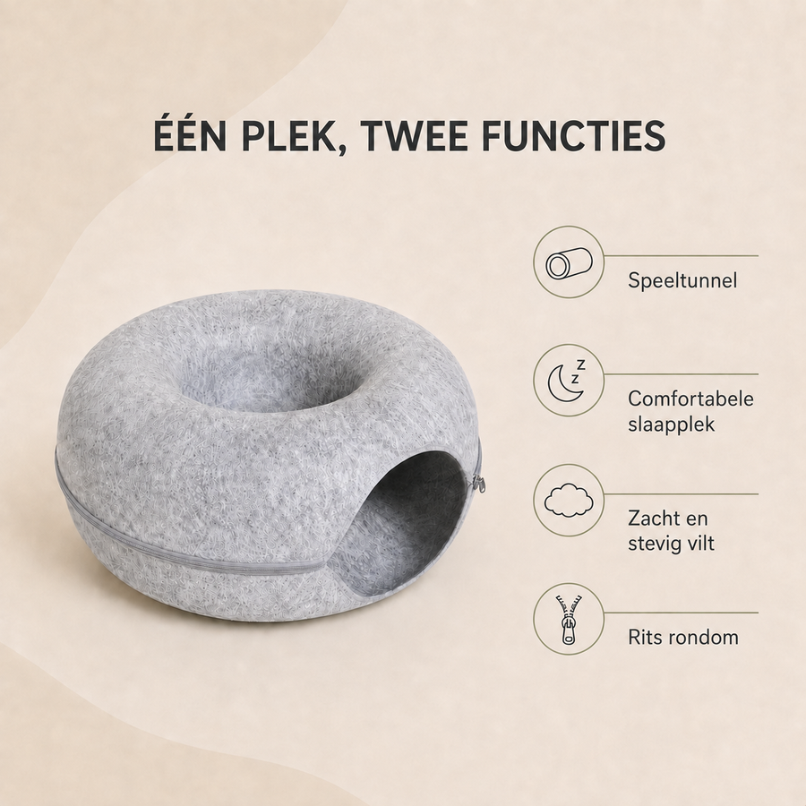 Purrnest speeltunnel en slaapplek