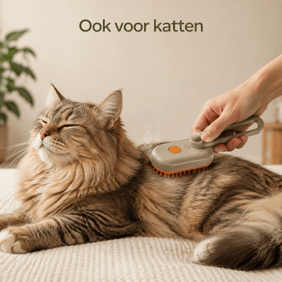 Steamly™ Stoomborstel || Zachte Vachtverzorging Voor Hond En Kat