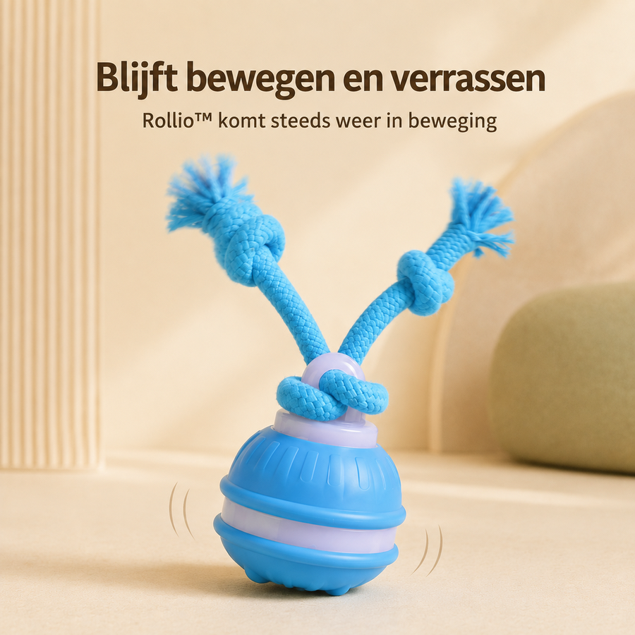 Rollio blauw komt steeds weer in beweging