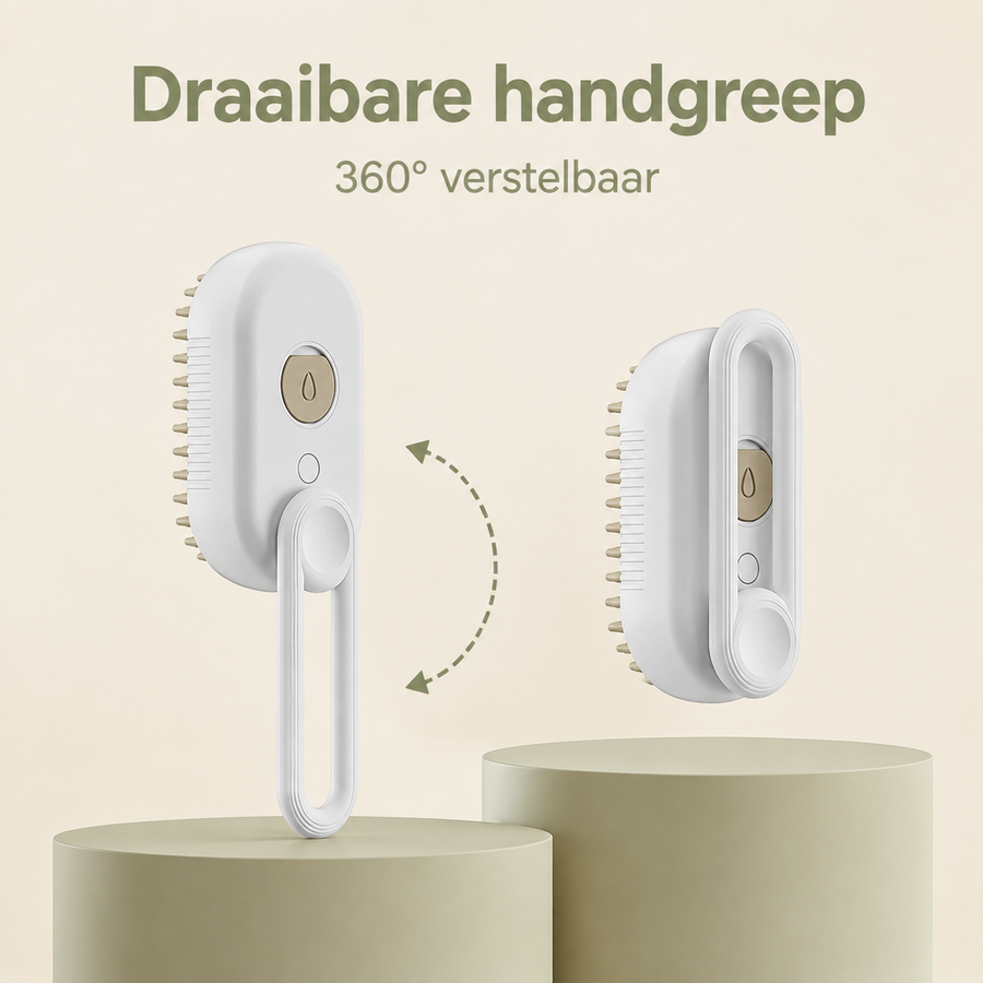 Steamly™ Stoomborstel || Zachte Vachtverzorging Voor Hond En Kat