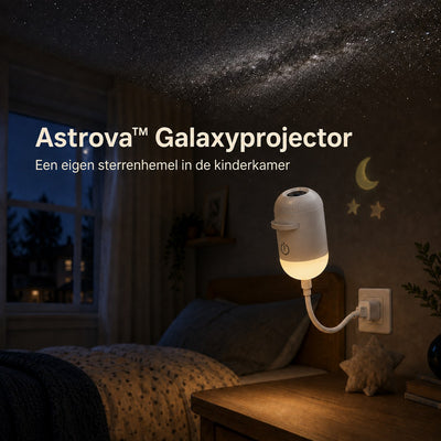 Astrova Galaxyprojector aan het stopcontact - sterrenhemel in de kinderkamer