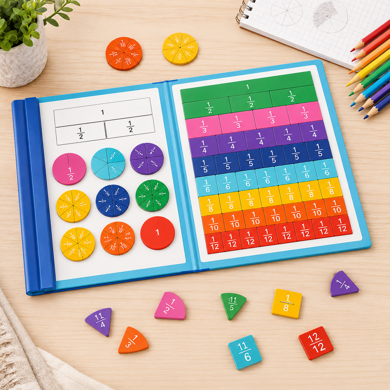 Kind onderzoekt magnetische breuken en ontdekt wiskundeconcepten door spel