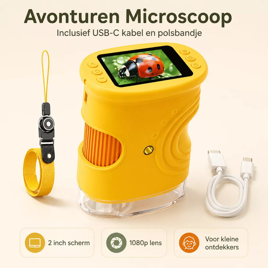Avonturen Microscoop - inclusief USB-C kabel en polsbandje