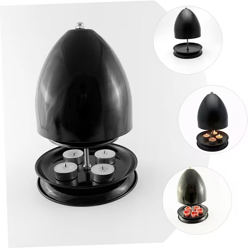 Calora Iron Glow Heater met theelichtopstelling