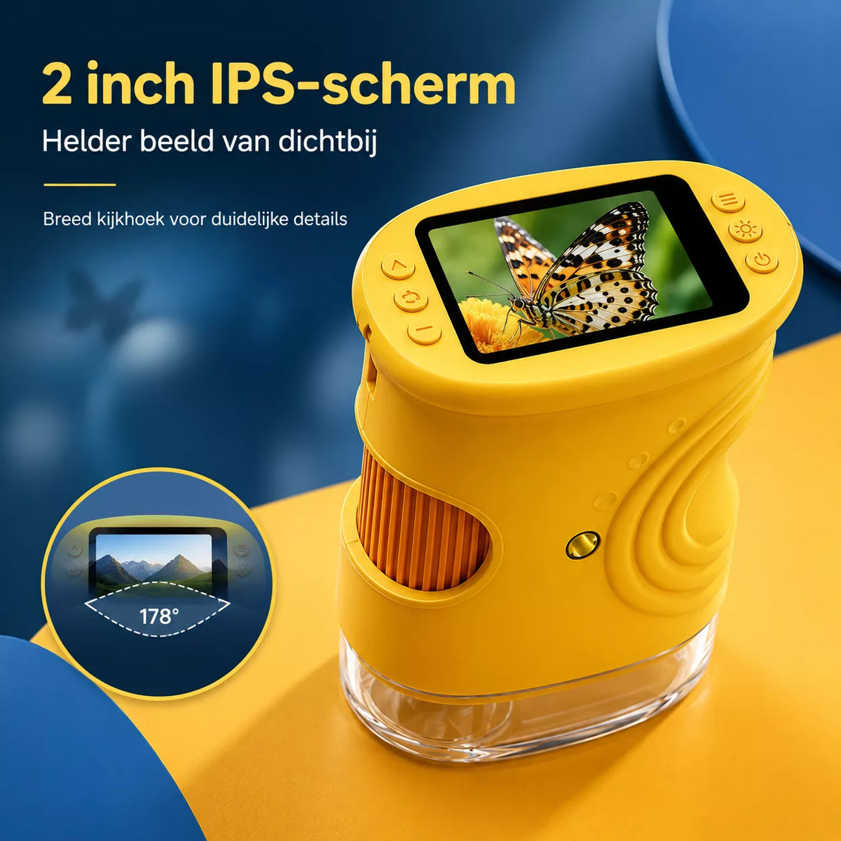 Avonturen Microscoop - 2 inch IPS-scherm, helder beeld van dichtbij