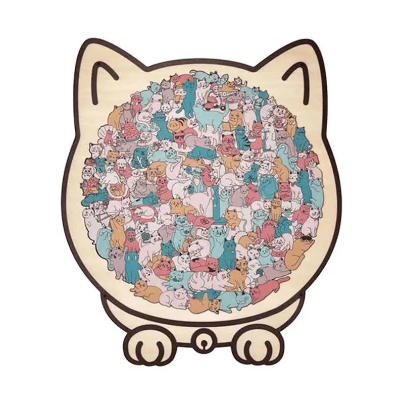 Kitty Puzzel || Rustgevend Puzzelmoment vol kleine katjes