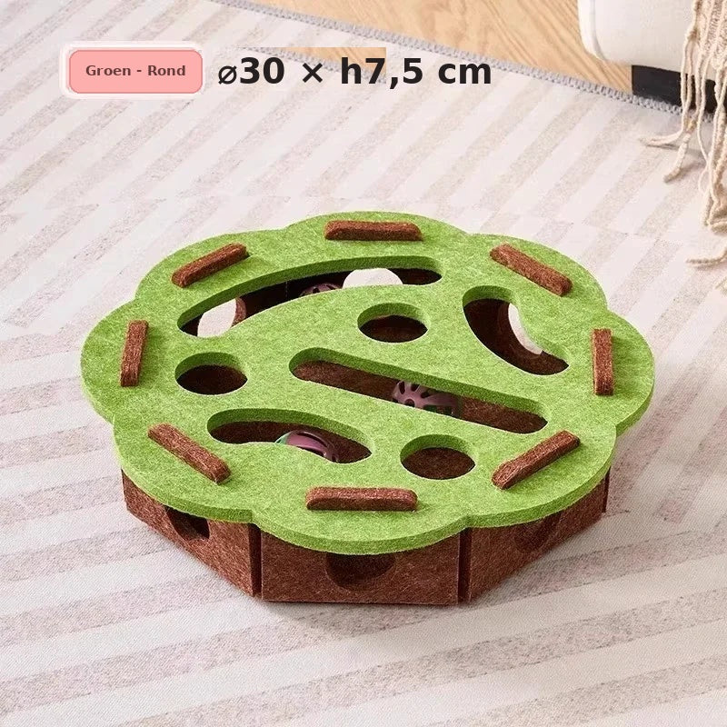 Puzzova Kattenpuzzel - Hoe het werkt: verstop traktaties, kat zoekt ze op