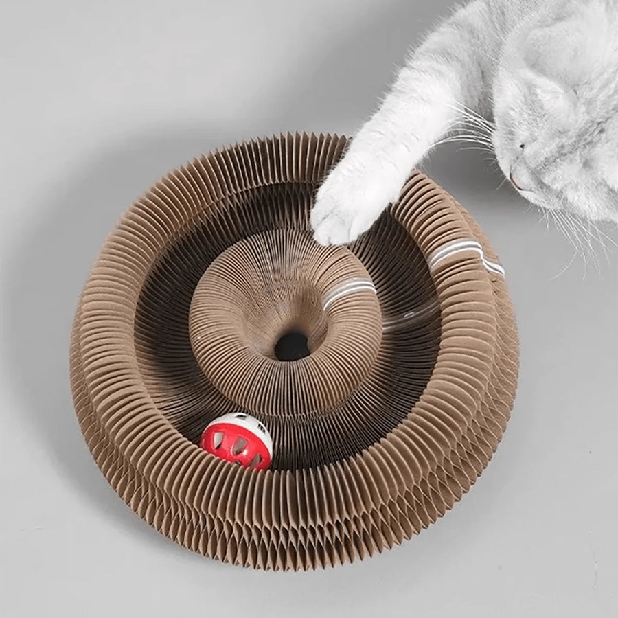 Krabello Kattenspeelgoed || Opvouwbare Speelring Met Rollende Bal