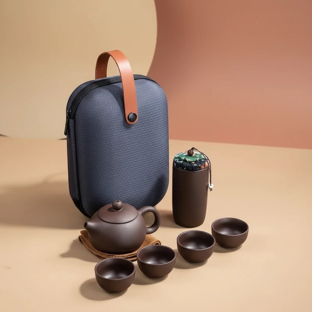 Theeset van Klei || Draagbaar en Compact