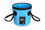 SplashGO Bucket met water en SplashGO douche samen