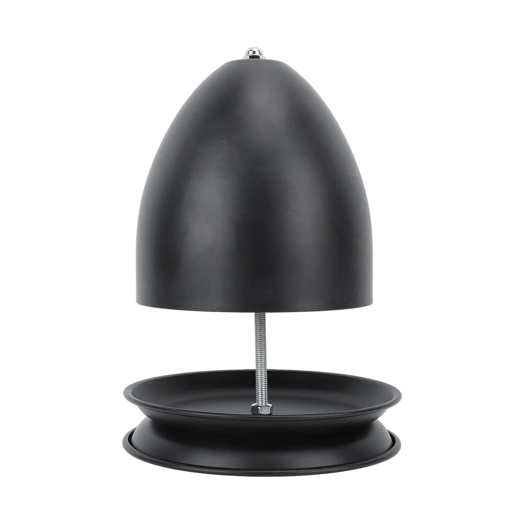 Calora Iron Glow Heater van zwart ijzer met theelichthouder