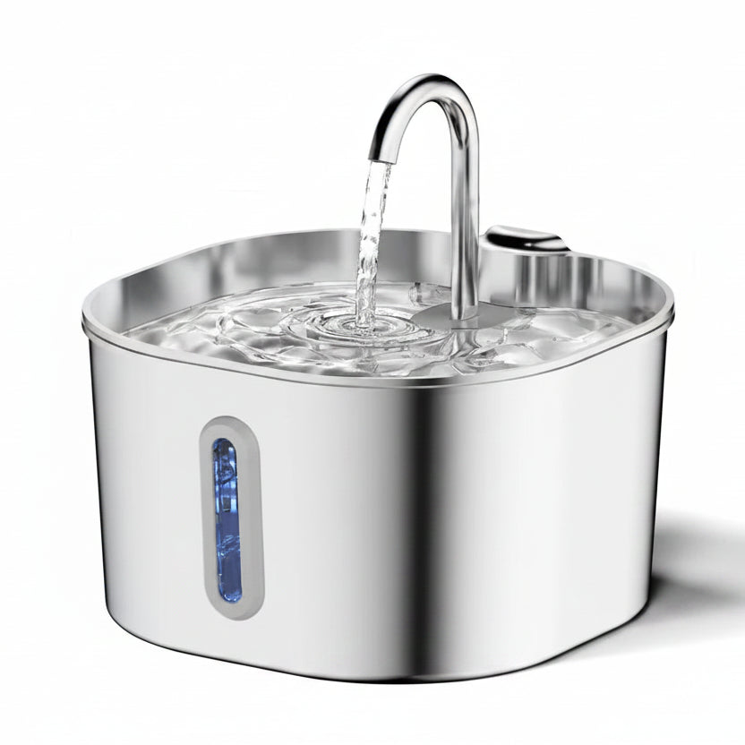 Aqualune™ Drinkfontein voor Huisdieren || 2.2L Automatisch RVS
