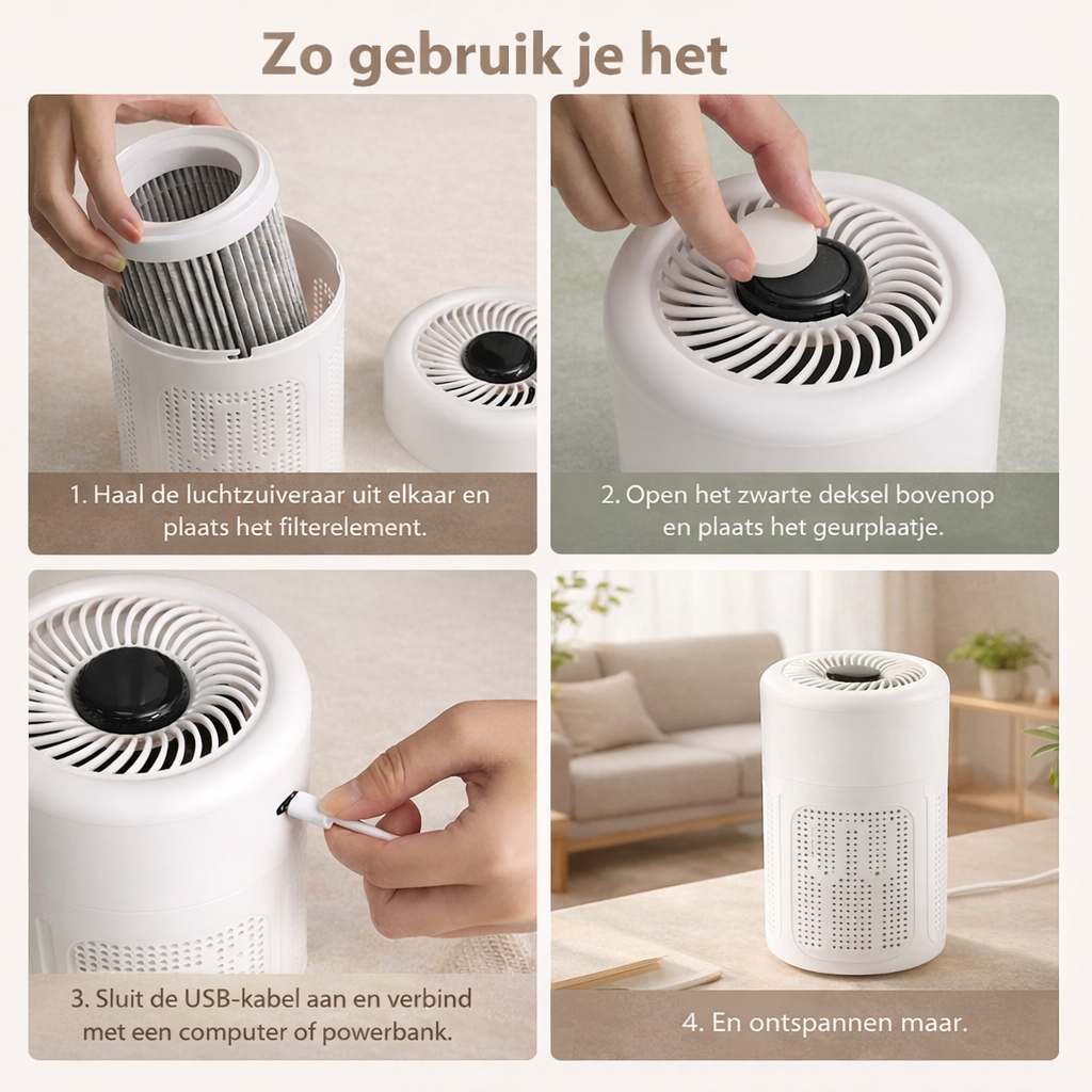 AdemRuimte Compacte Luchtreiniger