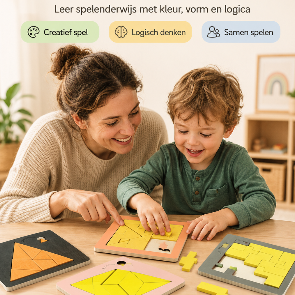 Houten Tangram | Geometrische vormen