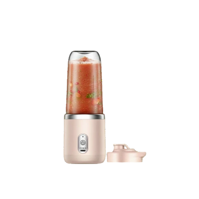 Draagbare blender met transparante beker en compacte motorbasis