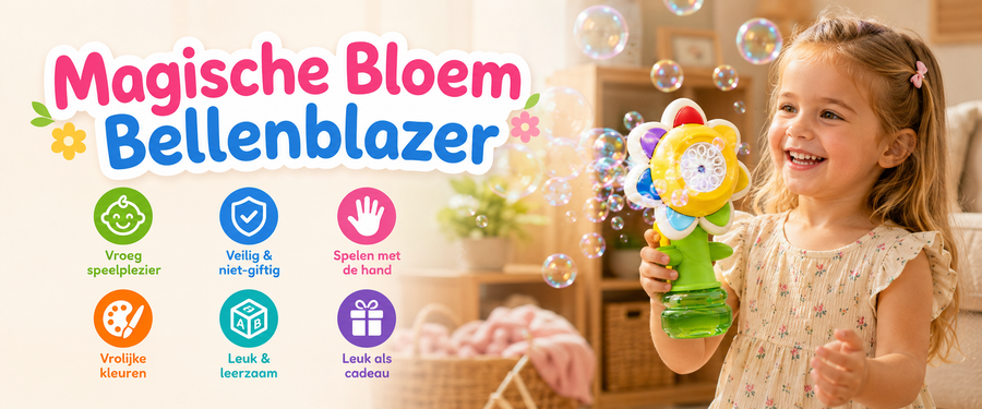 Magische Bloem Bellenblazer - voordelen in 1 oogopslag #infobanner-icons