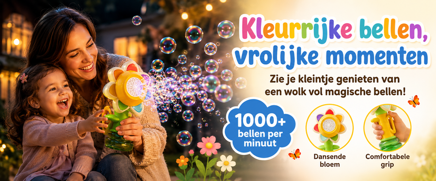 Kleurrijke bellen, vrolijke speelmomenten #infobanner-lifestyle