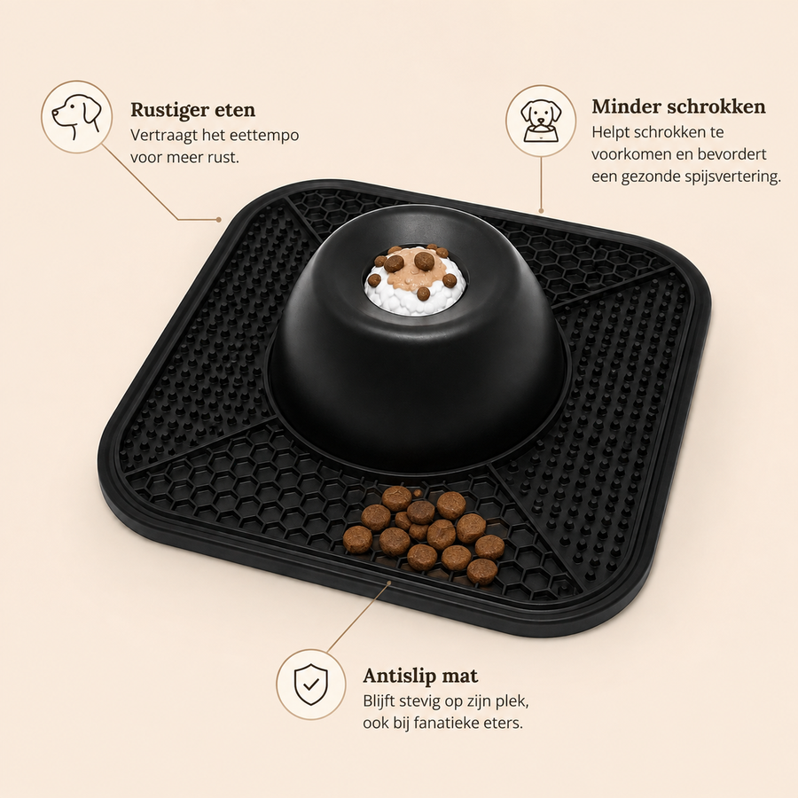 Calmio Slow Feeder Eetbak || Rustiger Eten, Minder Stress