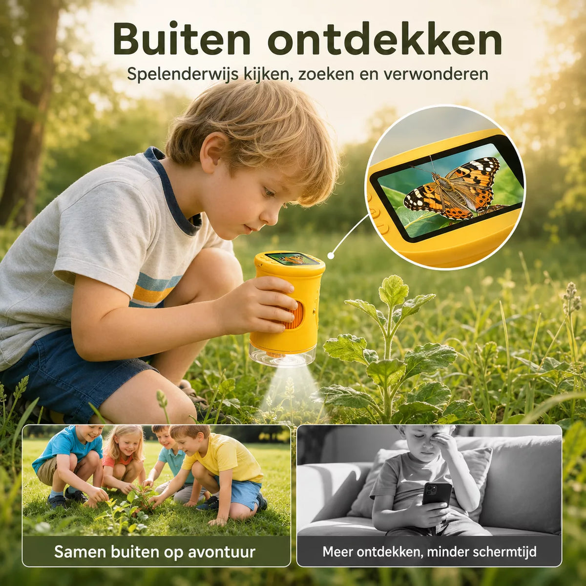 Avonturen Microscoop - buiten ontdekken, spelenderwijs kijken en verwonderen #hoe-het-werkt