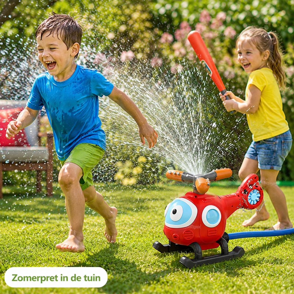 SplashBat™ Water Honkbal waterspel voor kinderen met watersproeier en honkbalstand