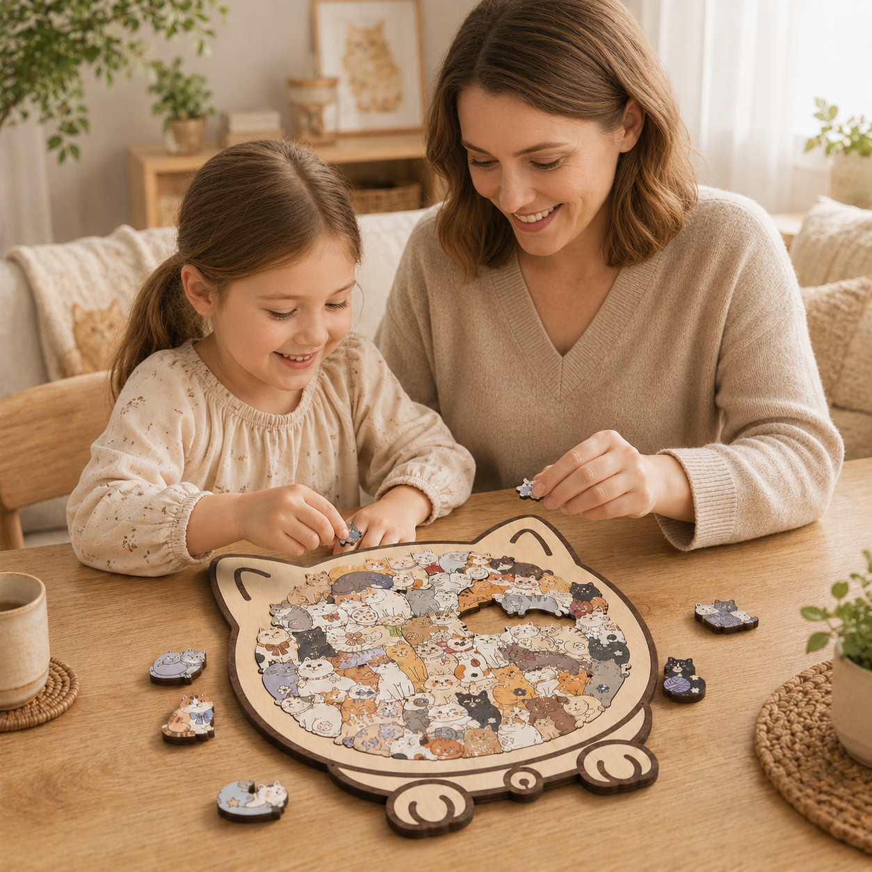 Kitty Puzzel || Rustgevend Puzzelmoment vol kleine katjes