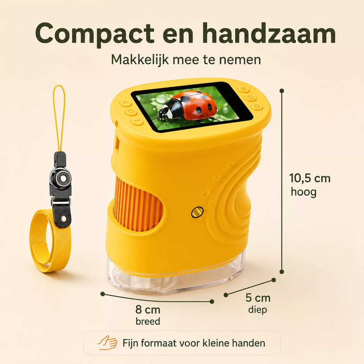Avonturen Microscoop - compact en handzaam, 10,5 x 8 x 5 cm #kenmerken
