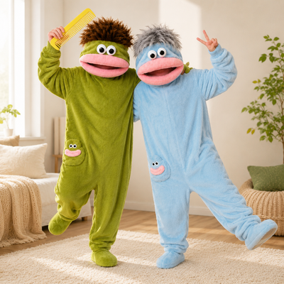 Monster Maatjes, zachte monster-onesie