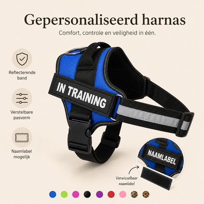 Vialuna Halsband Gepersonaliseerd || Veilig Wandelen Zonder Trekken