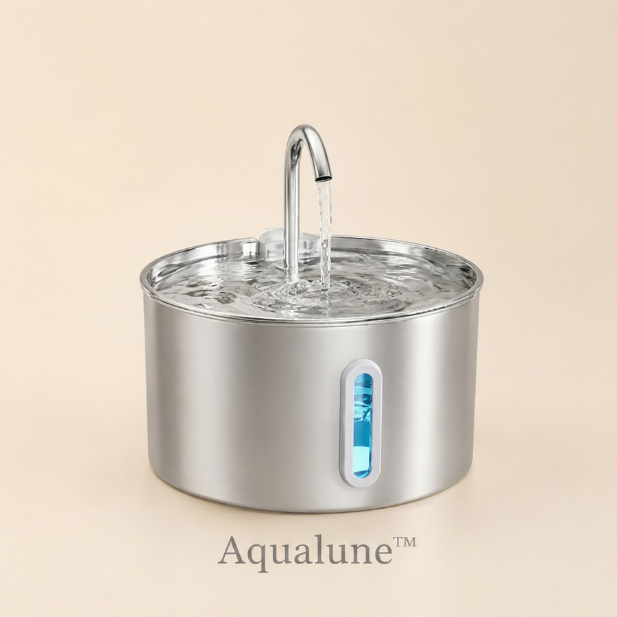 Aqualune™ Drinkfontein voor Huisdieren || 2.2L Automatisch RVS