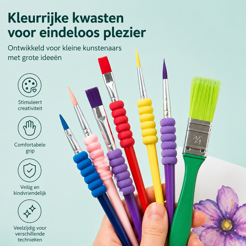 Kinderkwasten | Waterverf & Acryl
