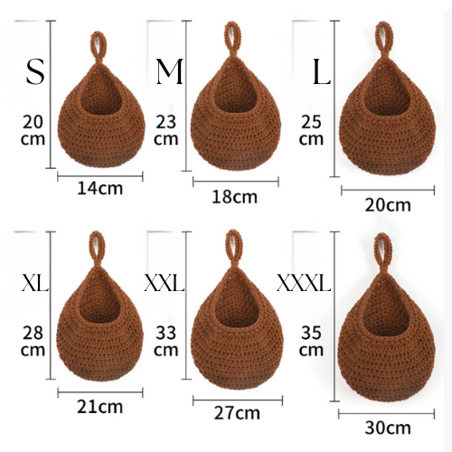 Wandopberger henneptouw maten S t/m XXXL