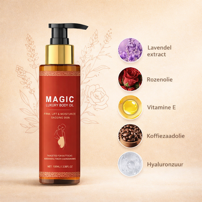 Luxury Body Oil met roos en lavendel
