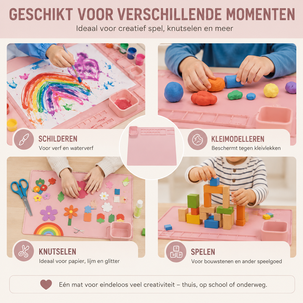 Siliconen Schildermat | Wasbaar & Makkelijk Schoon
