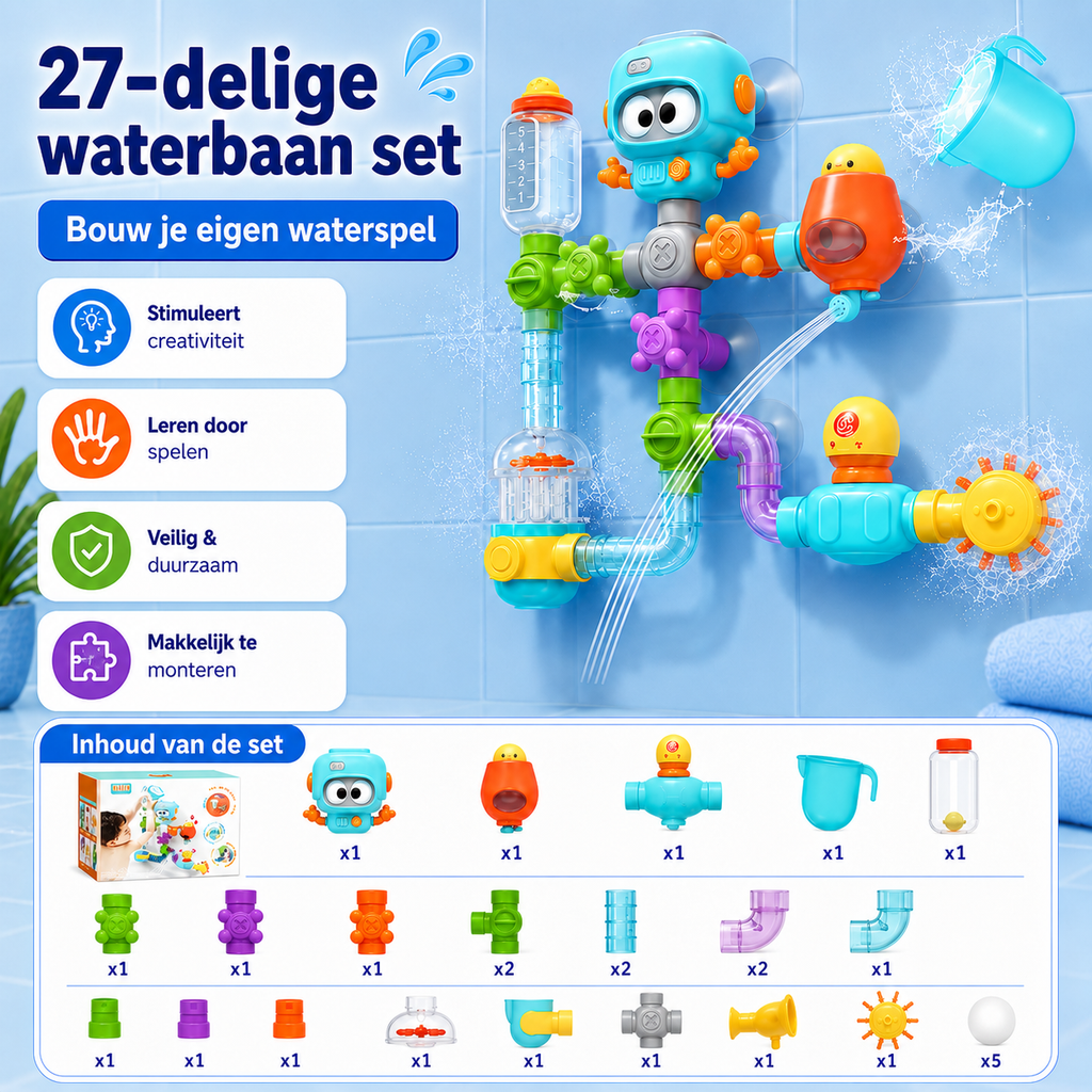 SpetterLab™ Waterbaan || Interactief met Waterstroom