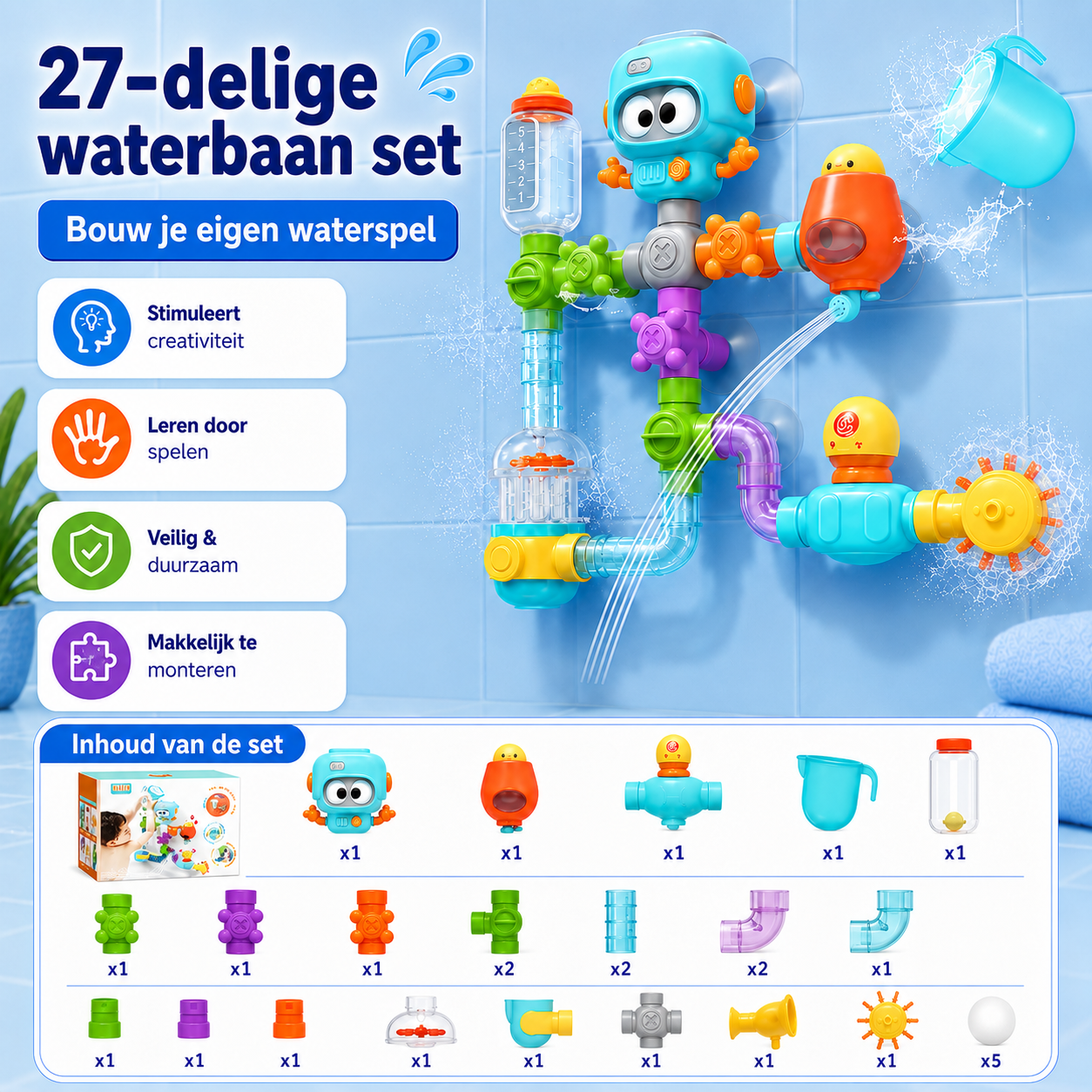 SpetterLab™ Waterbaan || Interactief met Waterstroom